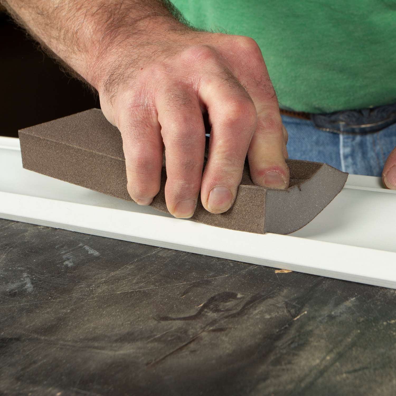 slide 4 of 5, Gator 3-3/8-Inch x 8-Inch x 1-Inch Multi-Surface Sanding Sponge 120 Grit Fine 1 Pack, 120 ct