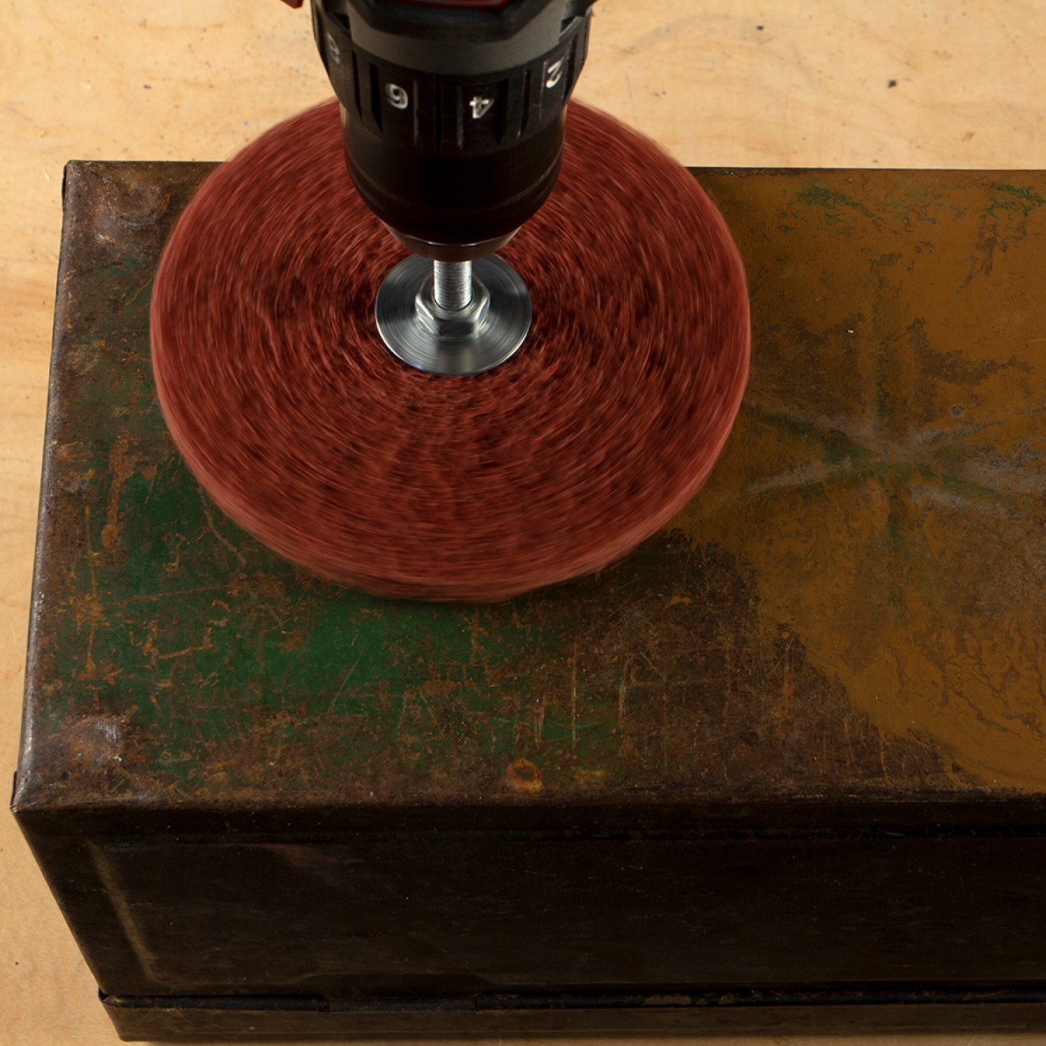 slide 2 of 5, Rustoleum Gator 5-Inch Drill-Mount Medium Paint & Varnish Single Stripping Wheel - 9006, 1 ct