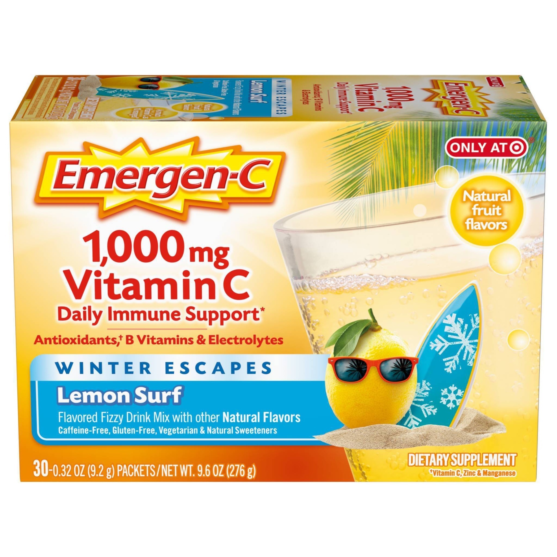 slide 1 of 1, Emergen-C Meyer Lemon Box, 30 ct