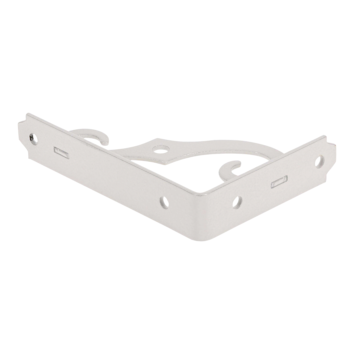 slide 2 of 3, Hillman Hardware Essentials Ornamental Shelf Bracket White (5'' x 3-1/2''), 1 ct