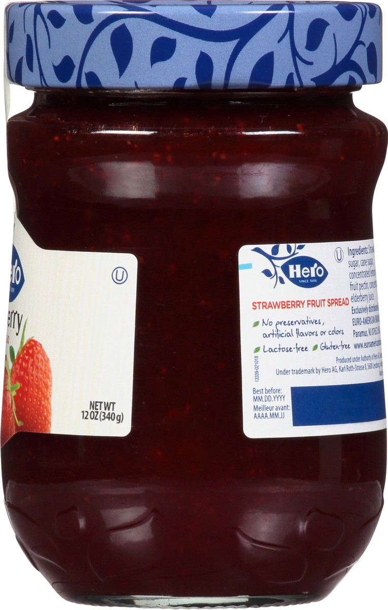 slide 4 of 12, Hero Fruit Spread Premium Strawberry - 12 Oz, 12 oz