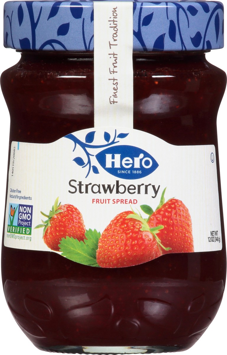 slide 7 of 12, Hero Fruit Spread Premium Strawberry - 12 Oz, 12 oz