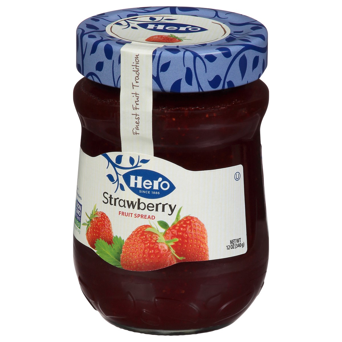 slide 10 of 12, Hero Fruit Spread Premium Strawberry - 12 Oz, 12 oz