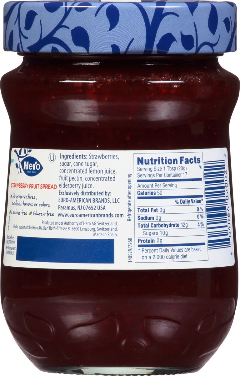 slide 3 of 12, Hero Fruit Spread Premium Strawberry - 12 Oz, 12 oz