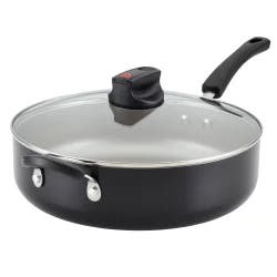 Farberware Smart Control 6qt Aluminum Covered Jumbo Cooker with Helper Handle Black