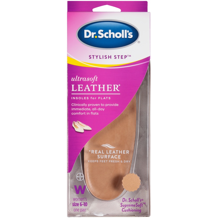 slide 1 of 2, Dr. Scholl's Stylish Step UltraSoft Leather for Flats - (6-10), 1 ct