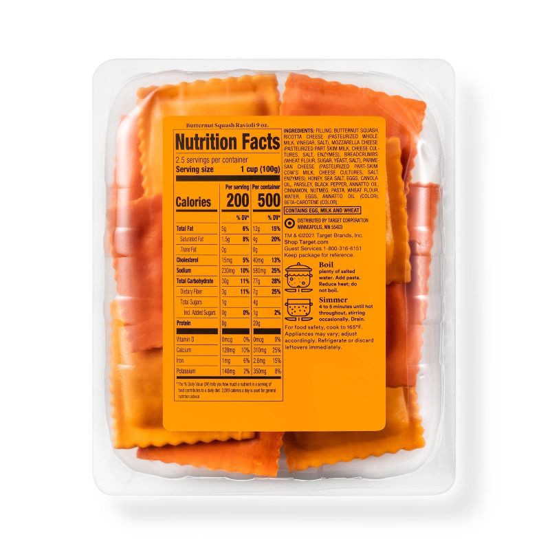 slide 2 of 3, Butternut Squash Ravioli - 9oz - Good & Gather™, 9 oz