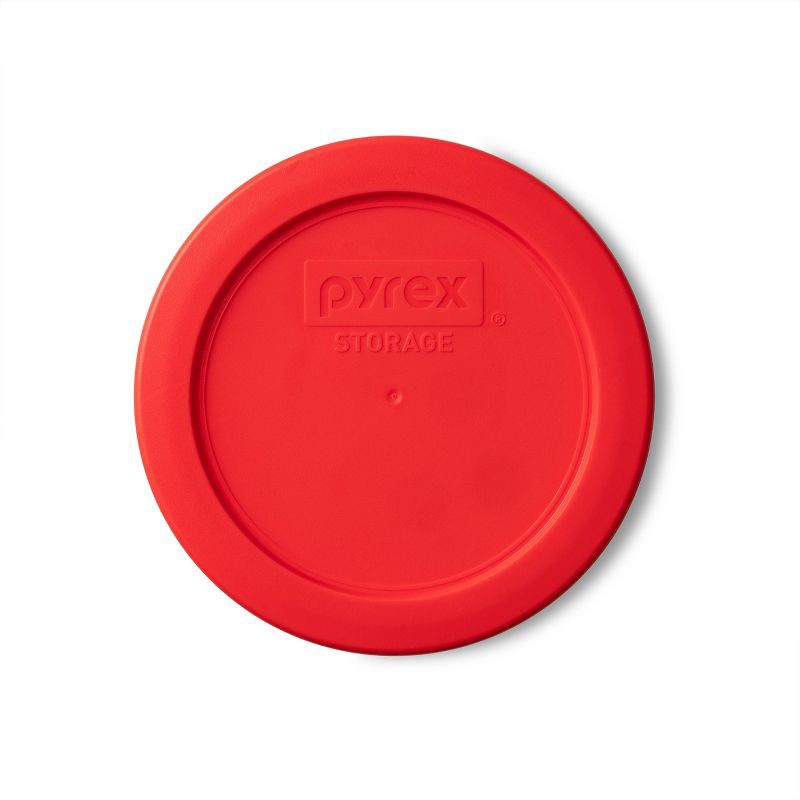 slide 3 of 3, Pyrex 2 Cup 6pc Round Glass Food Storage Value Pack Red: Glass Storage Containers with Lids, Microwave & Dishwasher Safe, 6 ct