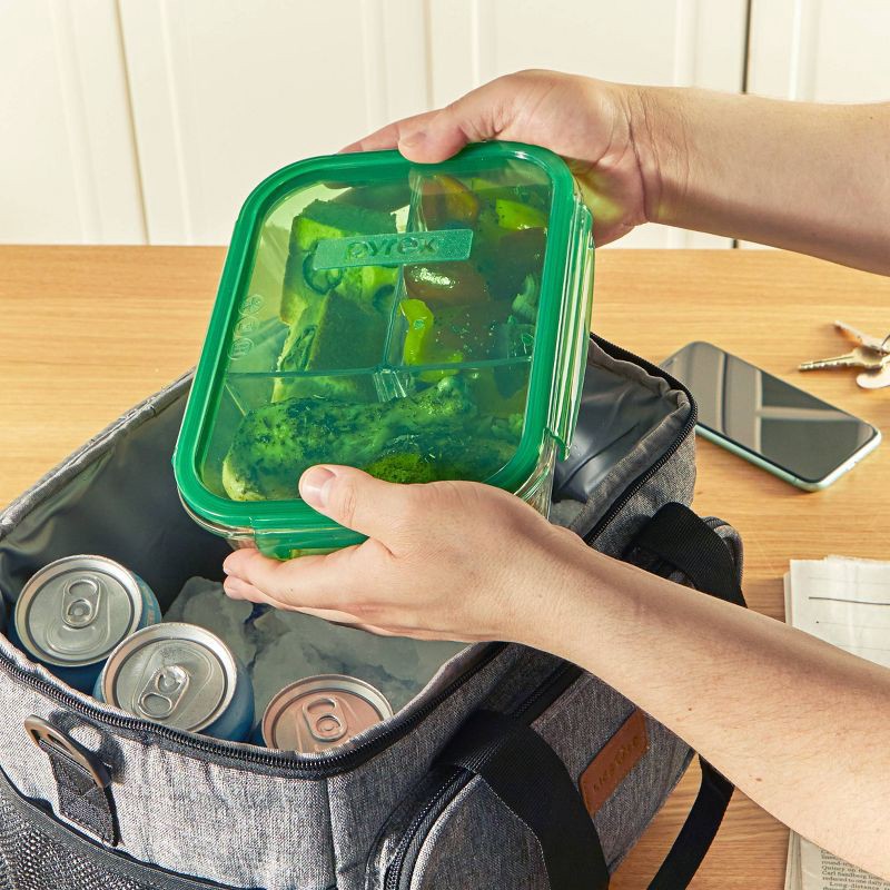 Plastic 3-Compartment Take Out Container 1ct