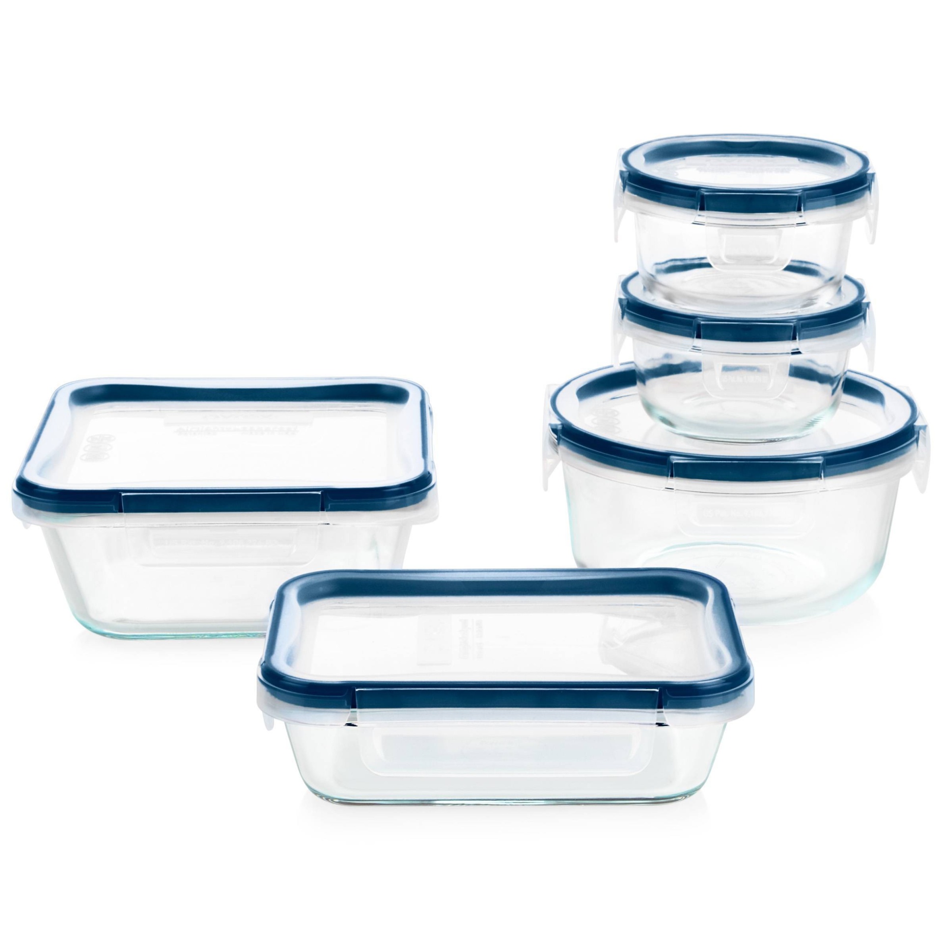 Pyrex 10pc Freshlock Microban Glass Food Storage Set 10 Ct Shipt 