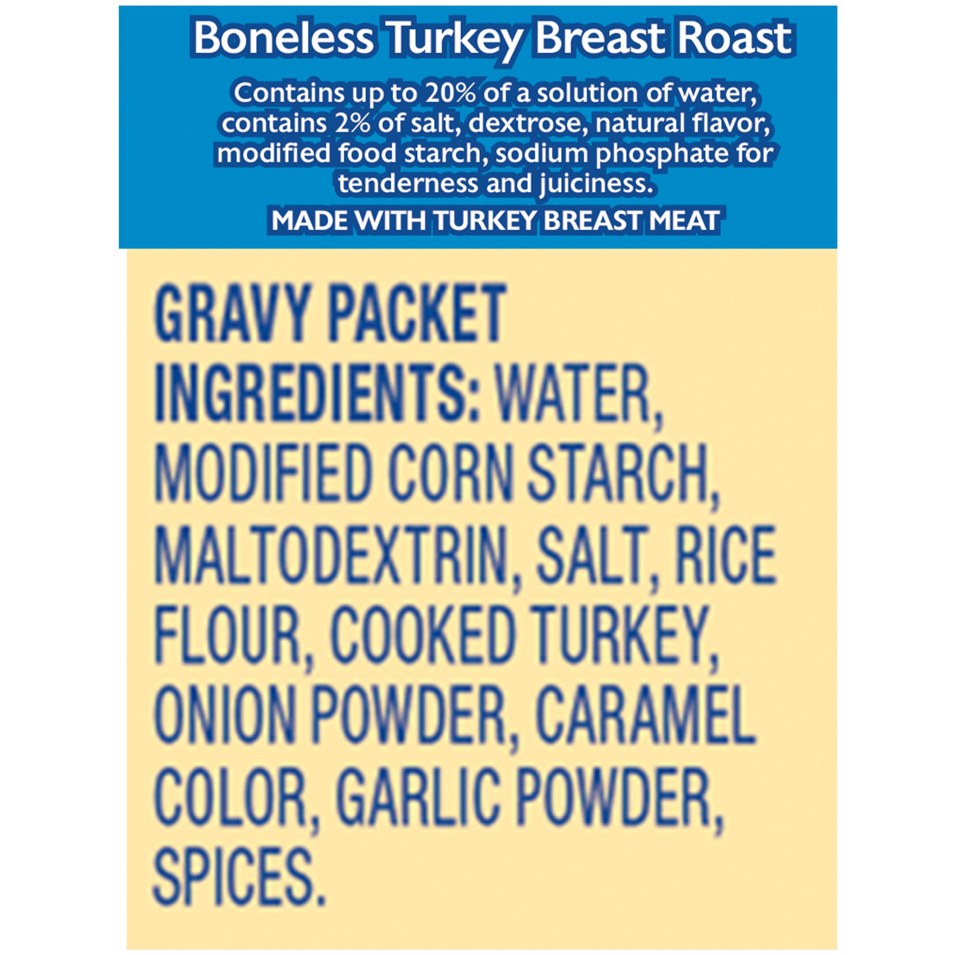 slide 8 of 8, Butterball Turkey Breast Roast, Original, Boneless with Gravy Pack, Frozen, 48 oz
