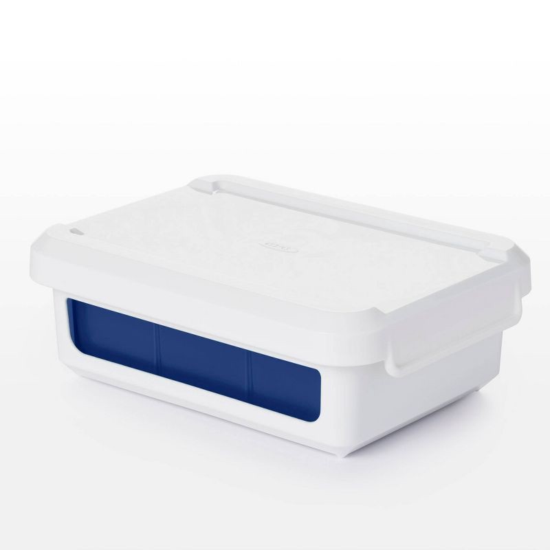 slide 2 of 9, OXO Covered Ice Cube Tray Large Cubes: Silicone & Plastic, 6 Cavities, Dishwasher-Safe, Ice Mold with Lid, 1 ct