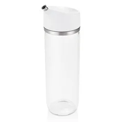 OXO Precision Pour Oil Dispenser: Borosilicate Glass Oil Bottle, 12 oz Capacity, Dishwasher-Safe, White