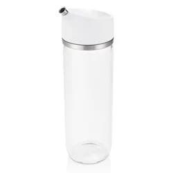 OXO Precision Pour Oil Dispenser: Borosilicate Glass Oil Bottle, 12 oz Capacity, Dishwasher-Safe, White