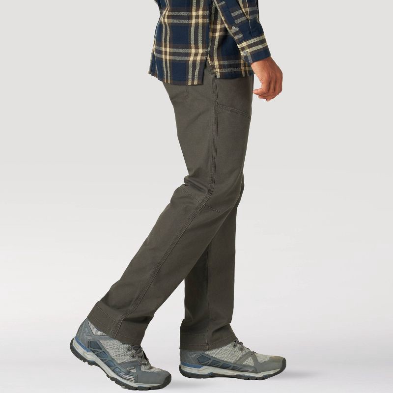 slide 4 of 8, Wrangler Men's ATG Canvas Straight Fit Slim 5-Pocket Pants - Black 38x30, 1 ct