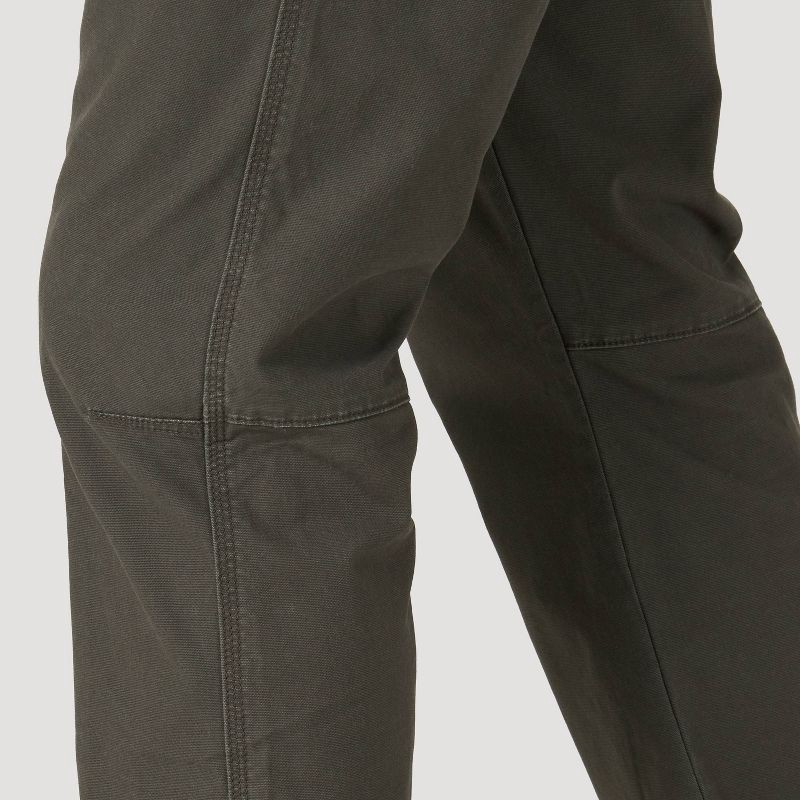 slide 8 of 8, Wrangler Men's ATG Canvas Straight Fit Slim 5-Pocket Pants - Black 38x30, 1 ct