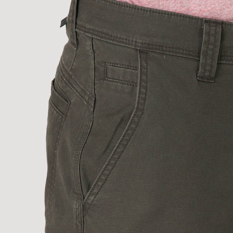 slide 3 of 8, Wrangler Men's ATG Canvas Straight Fit Slim 5-Pocket Pants - Black 38x30, 1 ct