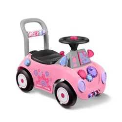 Radio Flyer Creativity Car Ride-On: Steel & Plastic, Ages 1-3, Gross & Fine Motor Skills