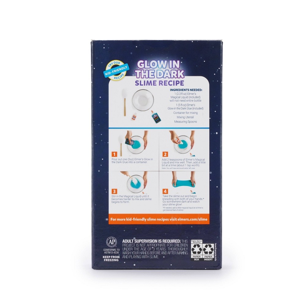 slide 6 of 6, Elmer's Color Changing Dinosaur Night Slime Kit Multicolored, 4 ct