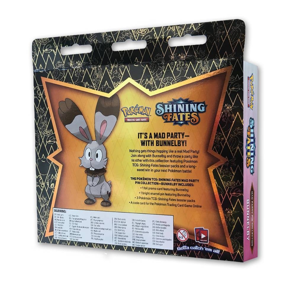 slide 2 of 4, Pokemon Pokémon Trading Card Game: Shining Fates Pin Collection - Bunnelby, 1 ct