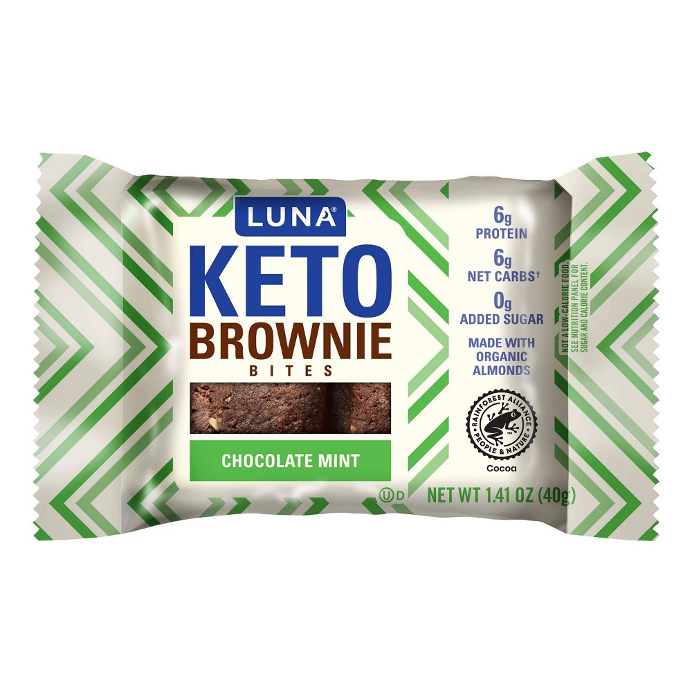 slide 2 of 4, LUNA Bar Luna Keto Brownie Bites Chocolate Mint - 4pk, 4 ct