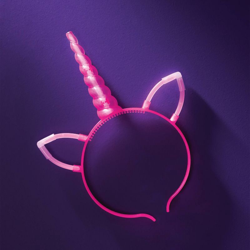 slide 2 of 4, Glow Unicorn Headband Party Favor - Spritz™, 1 ct
