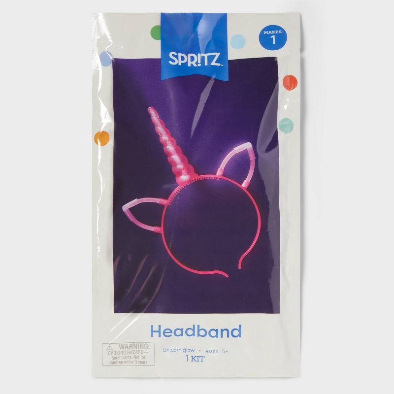 slide 4 of 4, Glow Unicorn Headband Party Favor - Spritz™, 1 ct