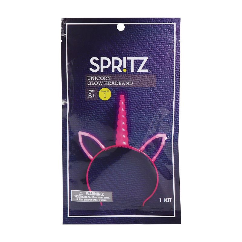 slide 1 of 3, Glow Unicorn Headband Party Favor - Spritz™, 1 ct