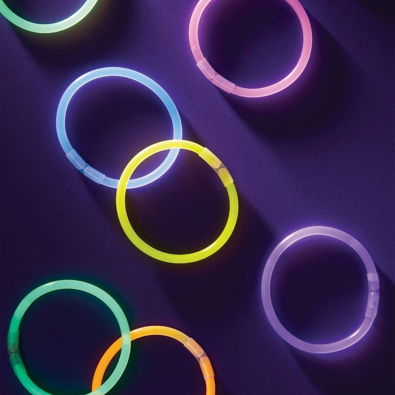 slide 2 of 4, 12ct Glow Bracelets - Spritz™: Multicolor Neon Party Favors for Kids, Goodie Bag Essentials, All Occasions, 12 ct