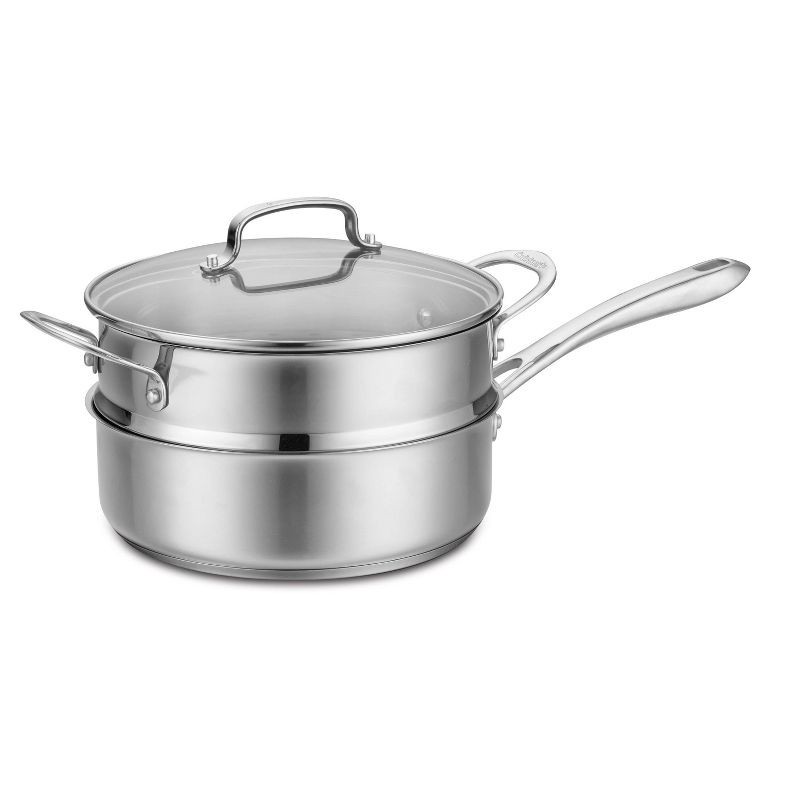 slide 1 of 7, Cuisinart Classic 3.5qt Stainless Steel Saute & Steamer Set with Helper Handle and Cover - 83-3, 3.5 qt