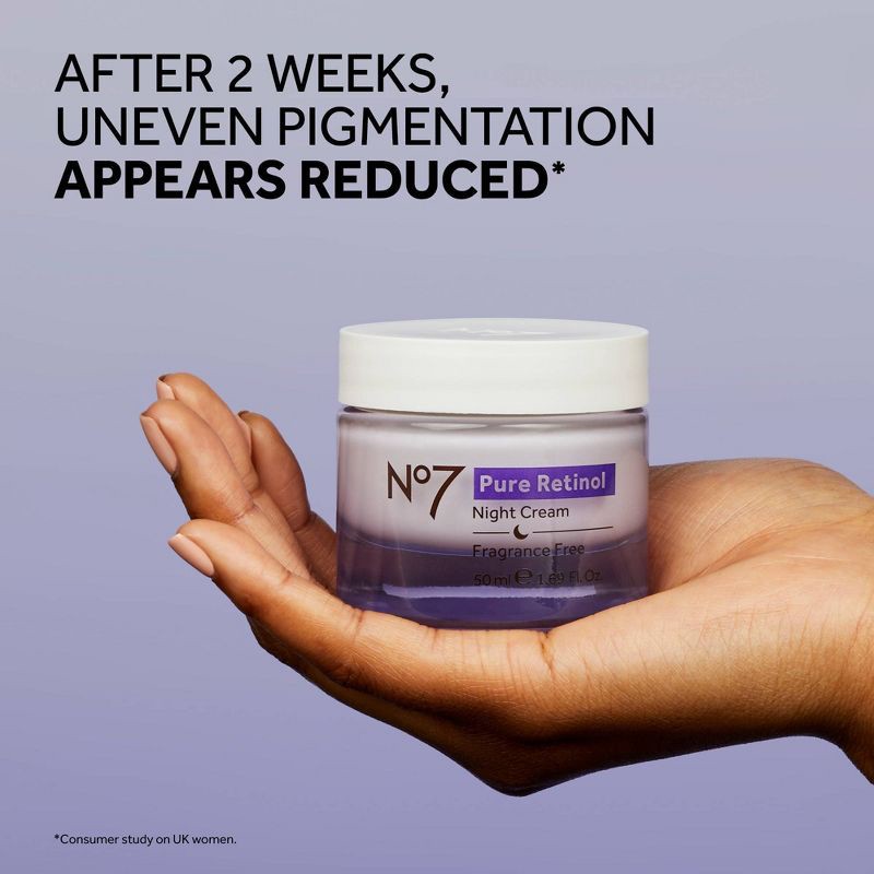 slide 3 of 11, No7 Pure Retinol Night Repair Cream - 1.69 fl oz, 1.69 fl oz