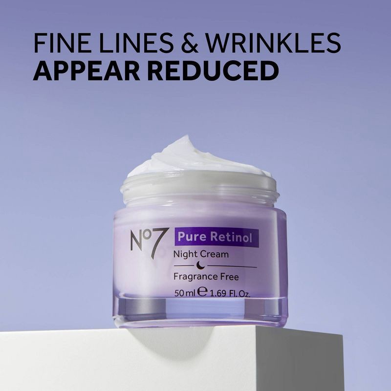 slide 9 of 11, No7 Pure Retinol Night Repair Cream - 1.69 fl oz, 1.69 fl oz