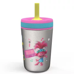 Trolls 2 World Tour Stainless Steel Kelso Kids Tumbler - Zak Designs 12 oz