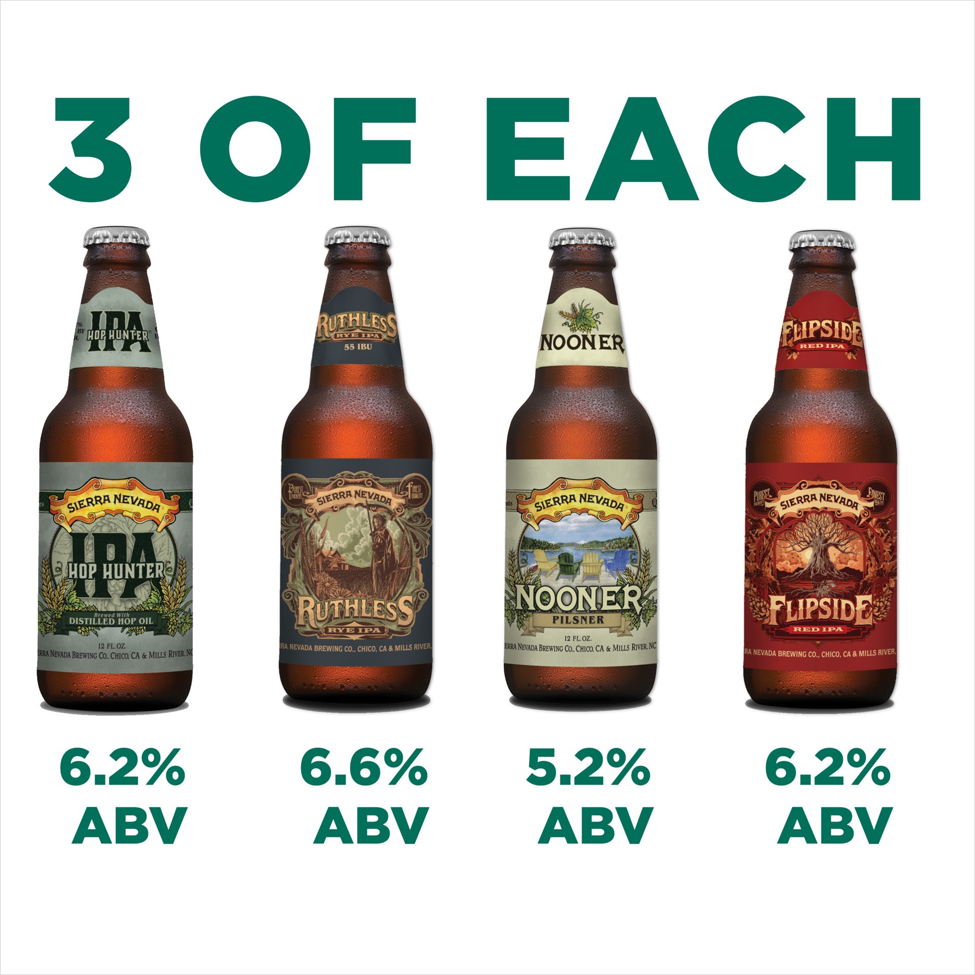 slide 8 of 9, Sierra Nevada Torpedo IPA Pack Craft Beer 12 Pack (12oz Bottles), 12 ct; 12 oz