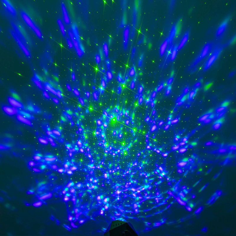 slide 6 of 8, LED Galaxy Projector Laser Star Lights with Remote Black - West & Arrow: USB-Powered, Sound Reactive, 1 ct