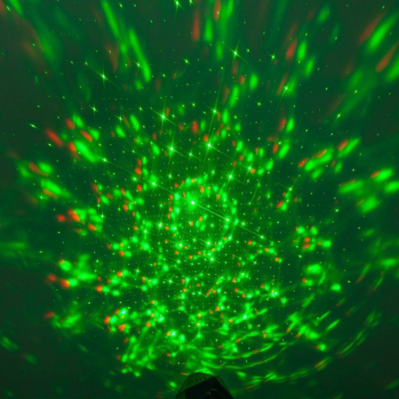 slide 8 of 8, LED Galaxy Projector Laser Star Lights with Remote Black - West & Arrow: USB-Powered, Sound Reactive, 1 ct