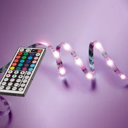West & Arrow 16.4' LED Flexible Strip Lights Red/Blue/Green Remote Control