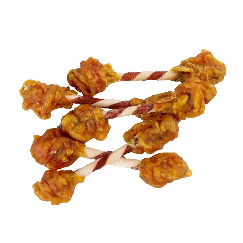 slide 3 of 11, Good 'n' Fun Double Meat Pops Rawhide with Chicken, Beef and Pork Flavor Dog Treats - 5.5oz, 5.5 oz