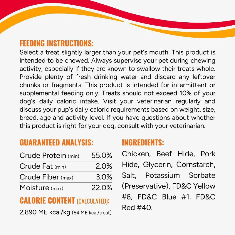 slide 9 of 14, Good 'n' Fun Double Meat Pops Rawhide with Chicken, Beef and Pork Flavor Dog Treats - 5.5oz, 5.5 oz