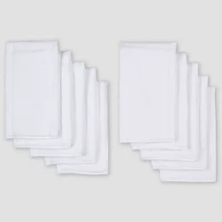 Gerber Baby 10pk Prefold Gauze Reusable Diaper - White