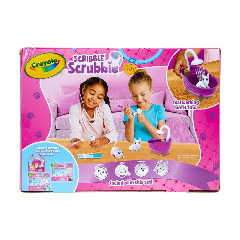 slide 6 of 6, Crayola 12pc Scribble Scrubbie Pets Tub Set: Washable Marker Craft Kit for Kids, Drawing & Coloring Activity, Ages 3+, 12 ct