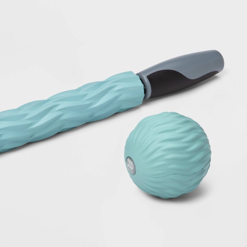 slide 3 of 3, 17.75" Massage Stick Aqua Blue - All In Motion™, 1 ct