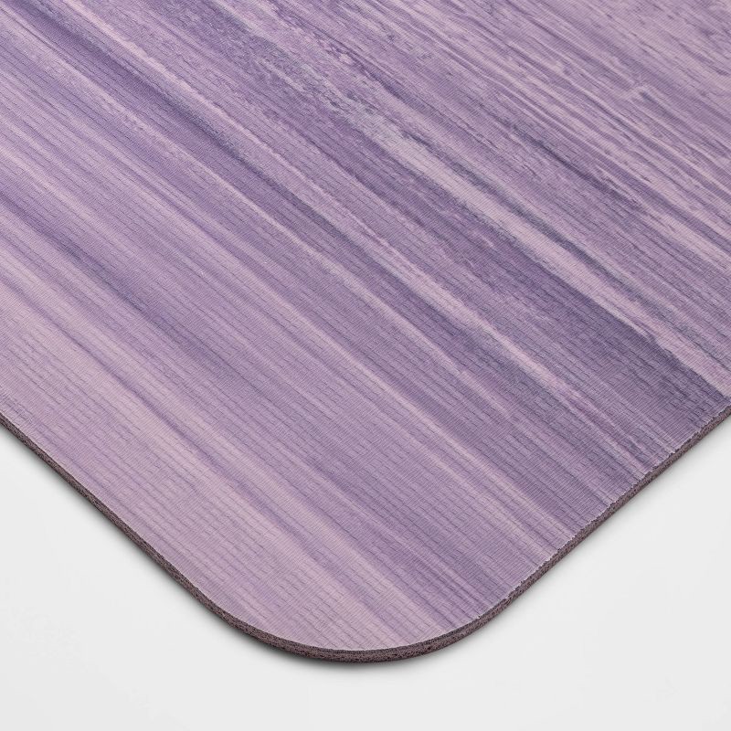 slide 3 of 4, Natural Rubber Yoga Mat 5mm Violet - All In Motion™, 1 ct