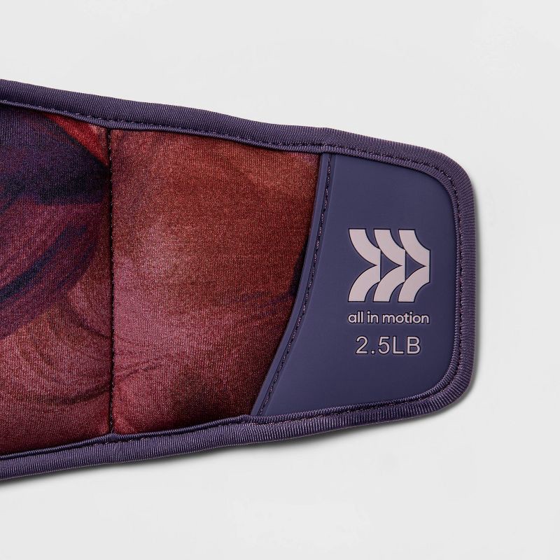 slide 3 of 3, Ankle Weights Anti-microbial 2.5lbs 2pc - All In Motion™: Neoprene, Leg Training, 2.5 lb, 2 ct