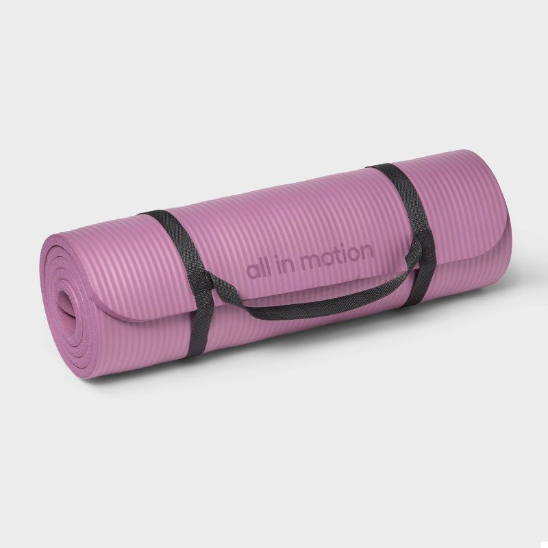 Fitness Yoga Mat 15mm Chalk Violet - All in Motion 1 ct