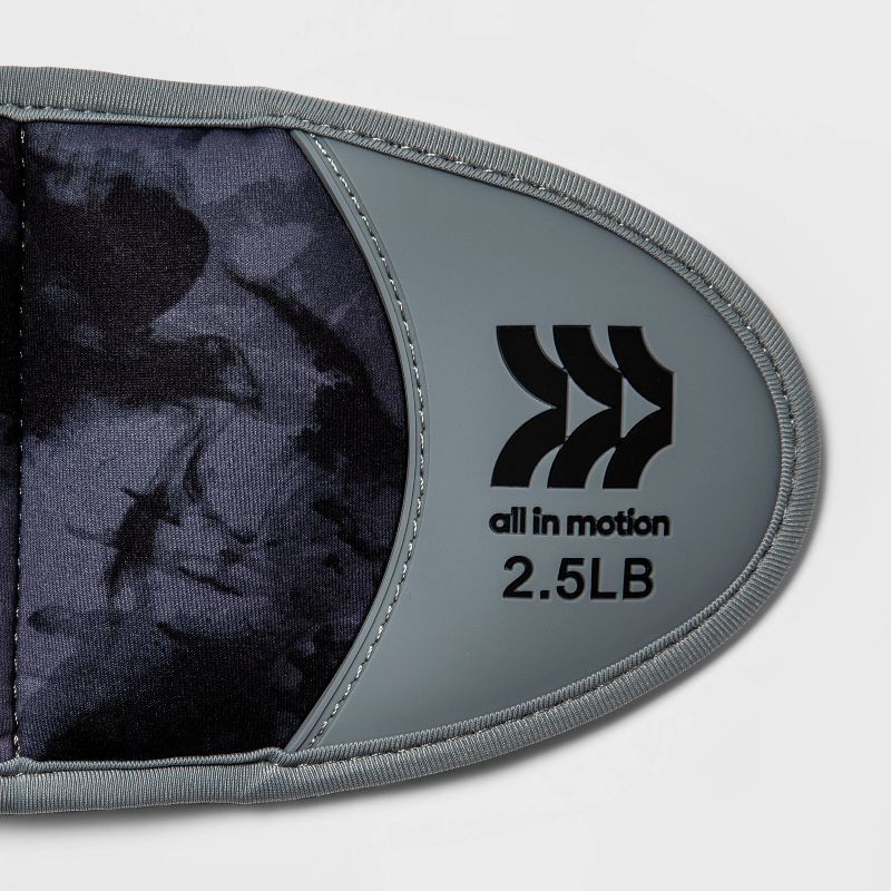 slide 3 of 3, Wrist Weights Anti-microbial 2.5lbs 2pc - All In Motion™: Adjustable Neoprene Pair, 2.5 lb, 2 ct