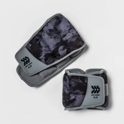 Ankle Weights Anti-microbial 4lbs 2pc - All In Motion™: Adjustable Neoprene Pair
