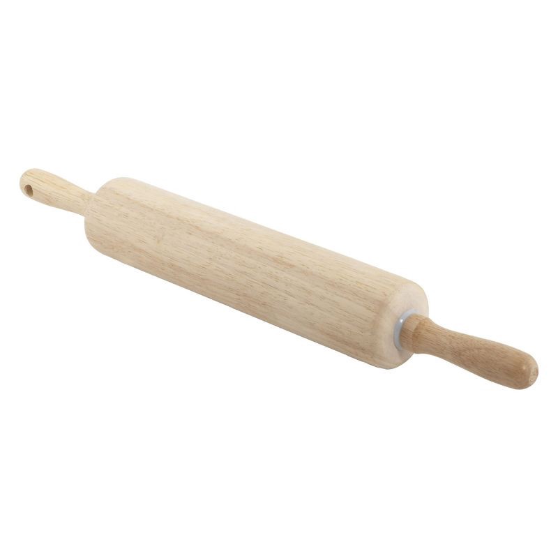 slide 2 of 7, GoodCook Ready Wood Rolling Pin: Multicolor Handled Roller for Baking & Food Prep, 20.3" Length, Hand Wash, 1 ct