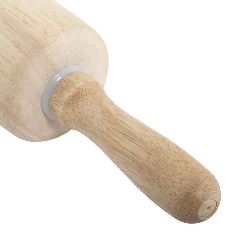 slide 3 of 7, GoodCook Ready Wood Rolling Pin: Multicolor Handled Roller for Baking & Food Prep, 20.3" Length, Hand Wash, 1 ct