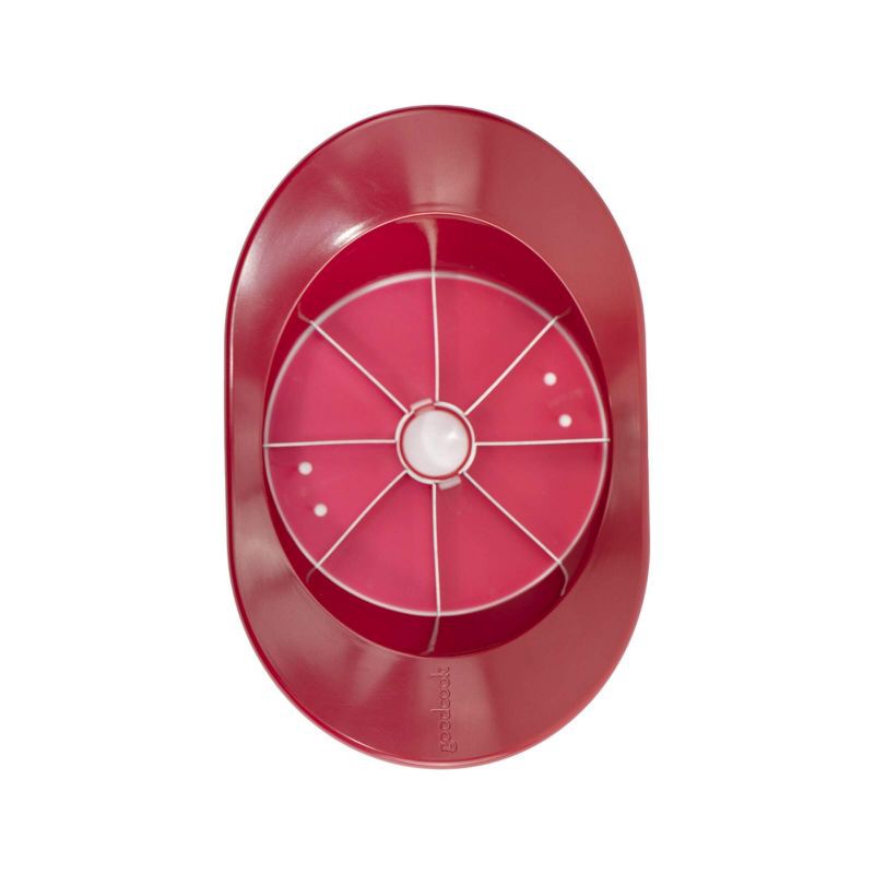 slide 1 of 6, GoodCook Ready Jumbo Apple Wedger: Kitchen Gadget, Dishwasher-Safe, Red, Plastic & Stainless Steel Slicer, 1 ct